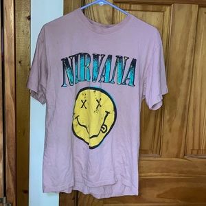 (SOLD) Large Pink Nirvana T Shirt